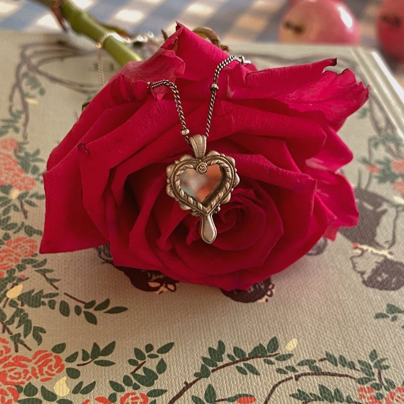 Ivorybubble(アイボリーバブル)の「【MADE】 Heart mirror necklace(Accessories)」