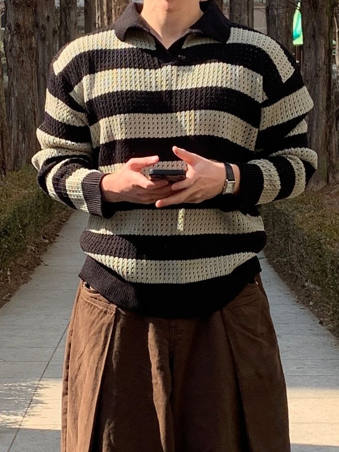 Mensfloor（メンズフロア）の「Flow collar knitwear（Tops）」