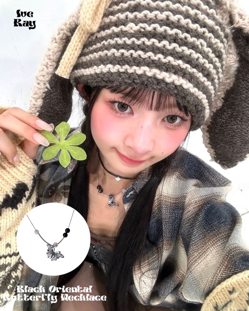 moanother（モノアザー）の「[Ive Rey Pick!][S.Steel] Black Oriental Butterfly Necklace（Accessories）」