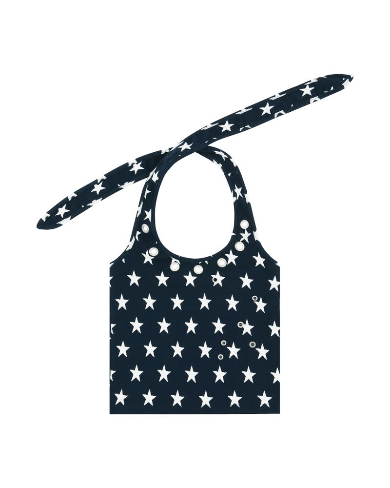 aldiyouu（アルディユー）の「Star Eyelet halterneck sleeveless (navy)（Tops）」