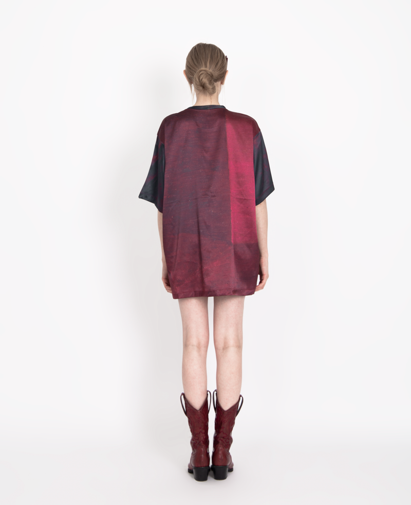 SATIN OVERSIZE T-SHIRT #CHERISH