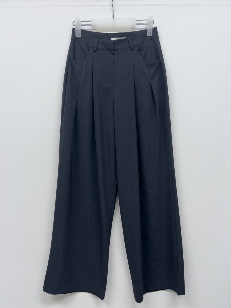 [Summer ver.] Launer Pocket Two-Tuck Wide Slacks