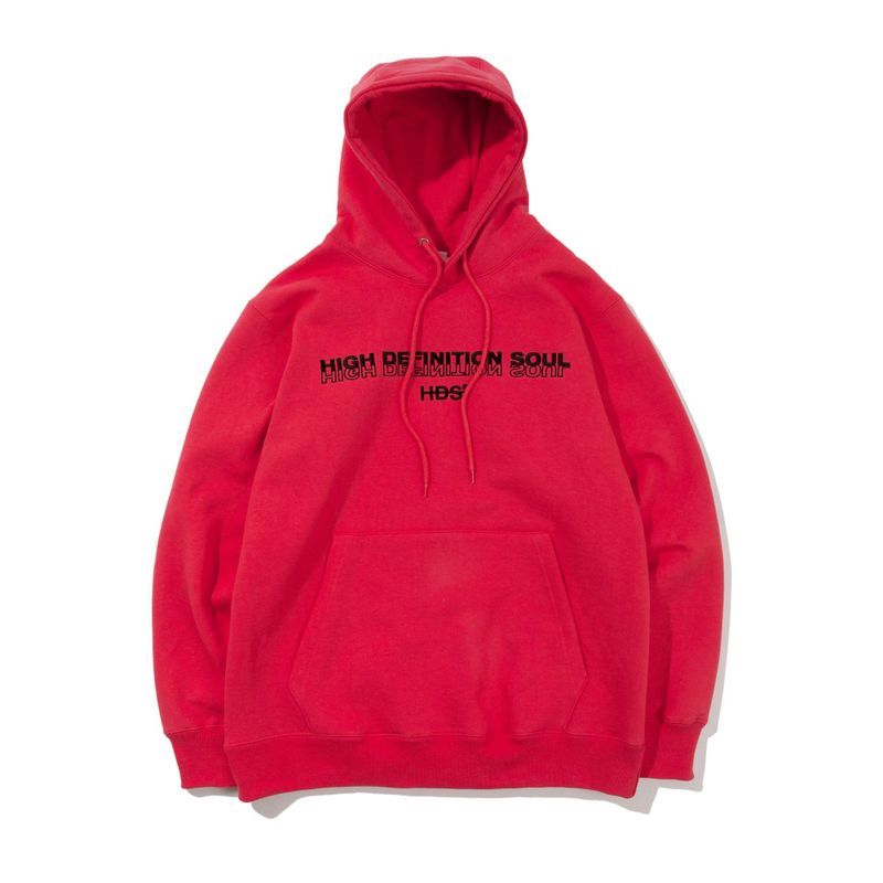 HDS（ハイデフィニションソウル）の「DF LOGO HOODIE - RED（Tops）」