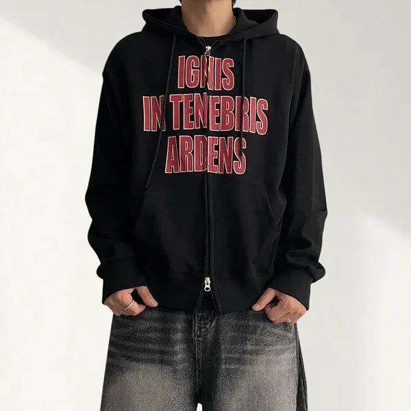 voarc（ボアク）の「Nice Lettering Hoodie Zip-up (3 colors)（Tops）」