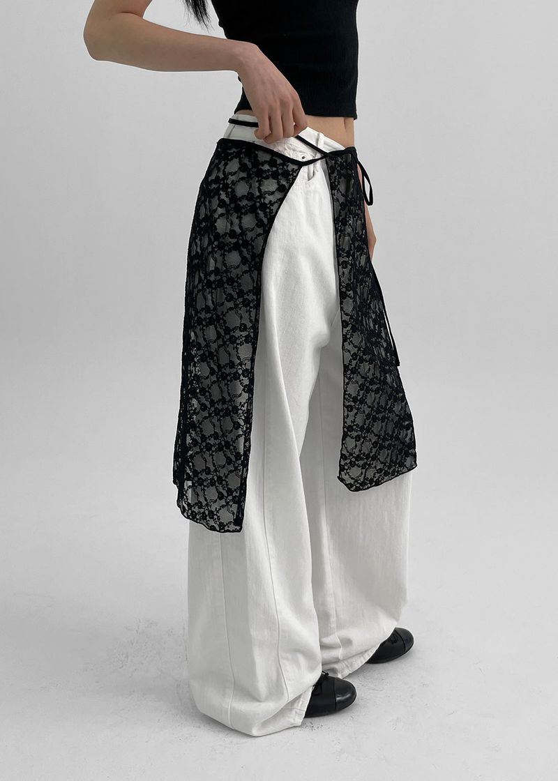 BLACKUP（ブラックアップ）の「[MADE] Zielli Lace Wrap Skirt（Skirts）」