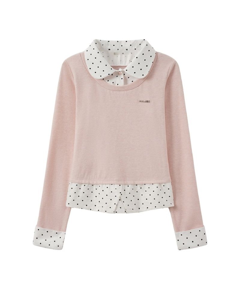 Cozy&Kitsch(コージーアンドキッチ)の「Rosie Dot Layered Knit Top 233379666(Tops)」