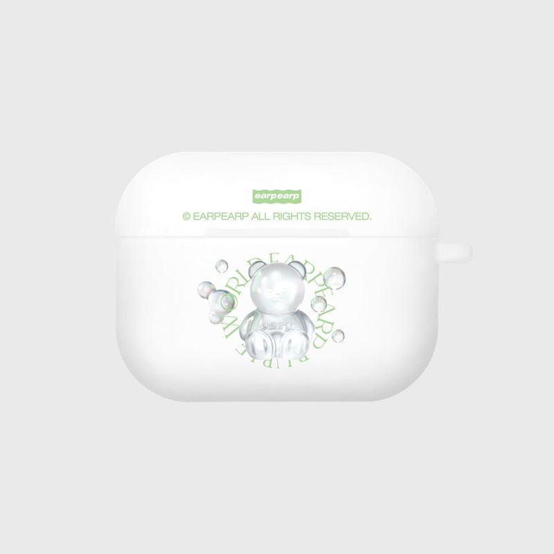 EARPEARP(アプアプ)の「COVY BUBBLE WORLD-WHITE(AIR PODS PRO-COLOR JELLY)(Hats)」