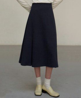 NICK&NICOLE（ニック＆ニコール）の「CLASSIC FLARE SKIRT_NAVY（Skirts）」