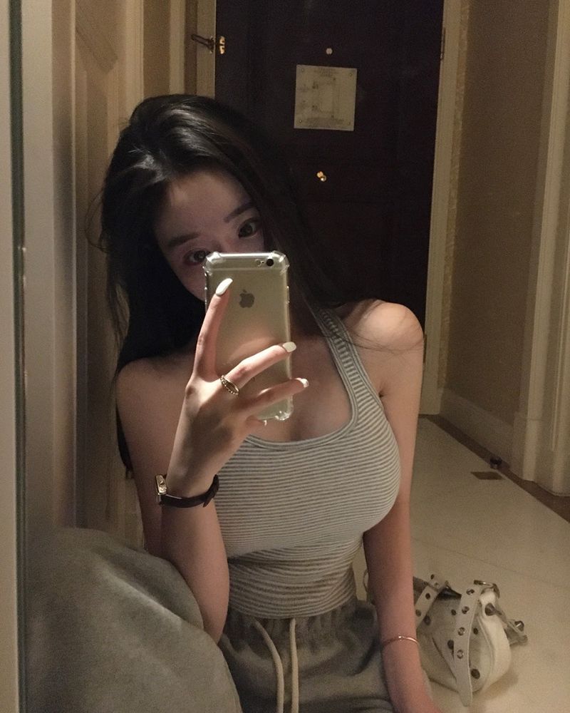 [Bellide made] BI, STRIPE HOLTER NECK CAMISOLE