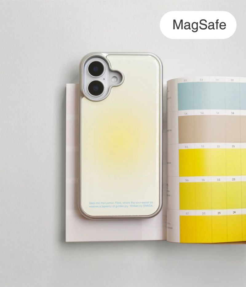 SANSA（サンサ）の「レモン フィールド シルバー アイフォン ギャラクシー ケース(MagSafe)（スマホグッズ/小物）」