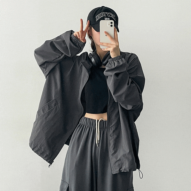 hijjoo(ハイチュー)の「Burns String Two-Way Zip-Up Jumper(Jackets/Outerwear)」