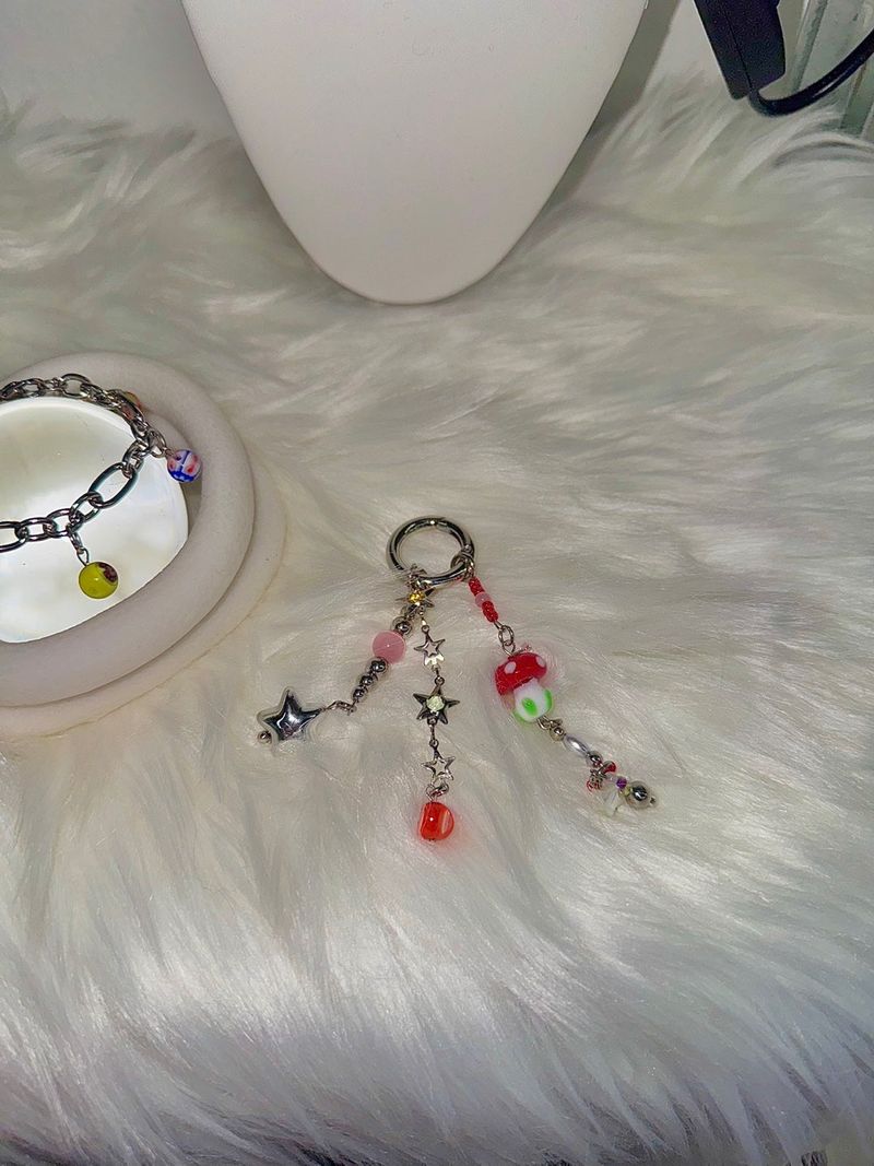 Punk mushroom keychain (3color)