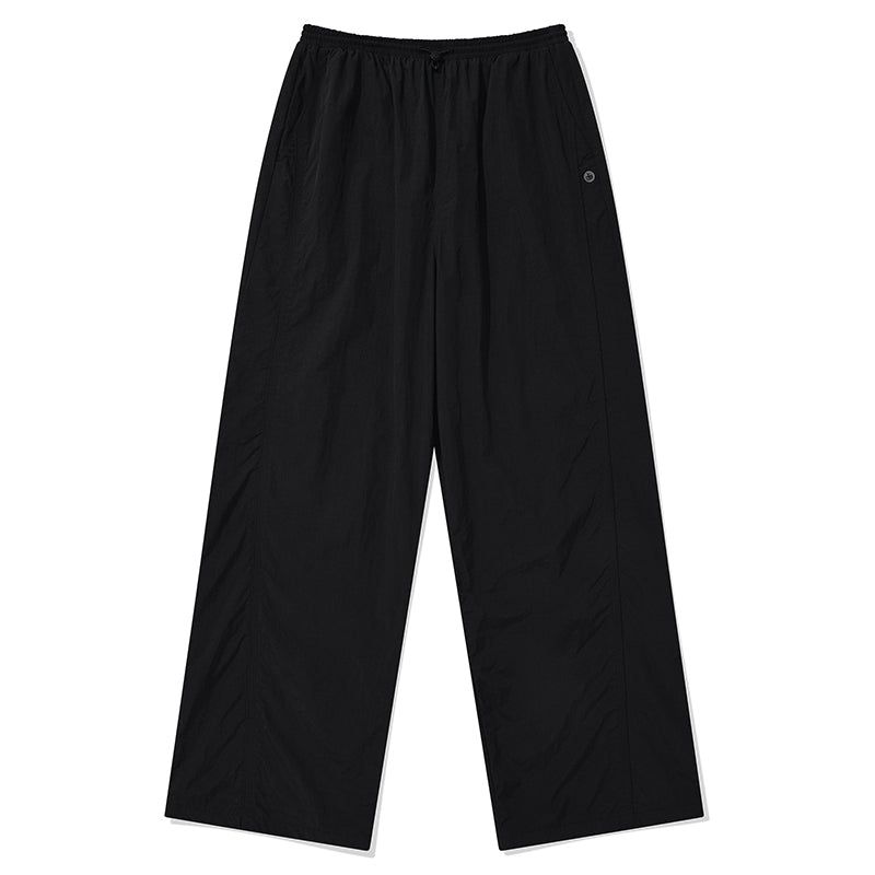 KIRSH PLAIN INCISION WOVEN PANTS [BLACK]