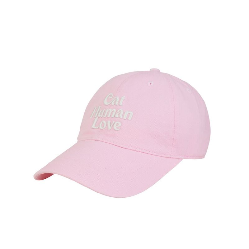 Human & Cat(ヒューマン&キャット)の「CAT HUMAN LOVE BALL CAP_PINK(Hats)」