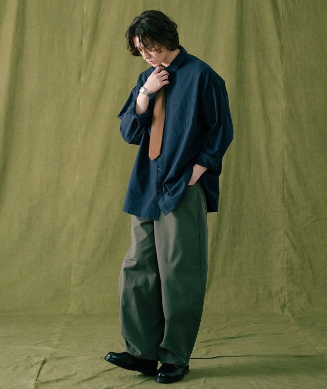 26SS★ Duff Overfit Washing Cotton Shirt