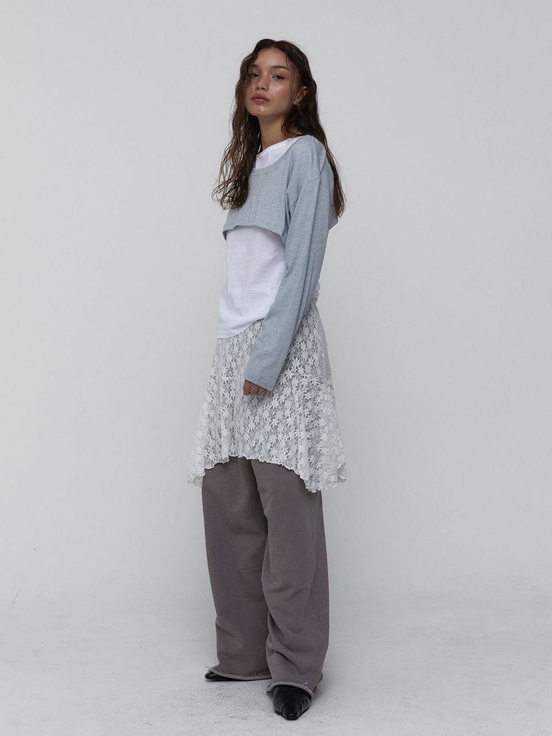 Cotton Cropped Top_Skyblue