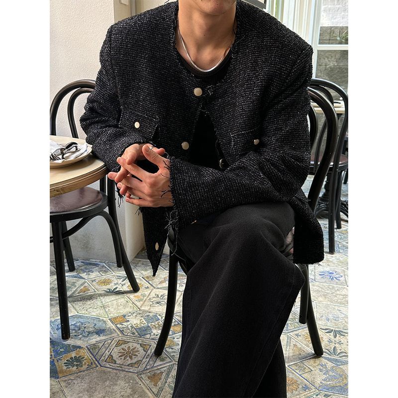 LAURANT（ロラン）の「[F/W] ミックスカッティングツイードジャケット(2color)（ジャケット/アウター）」