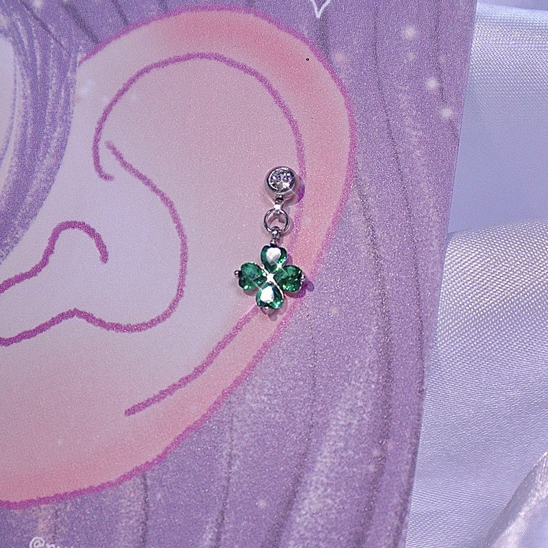 RUNARING（ルナリング）の「オールサージカルスチールクローバーピアス（アクセサリー）」