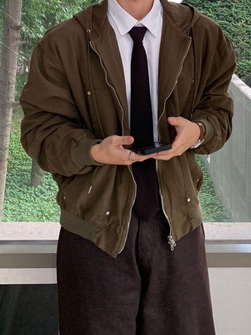 Mensfloor（メンズフロア）の「Tig Crop Two-Way Hood Jacket（Jackets/Outerwear）」