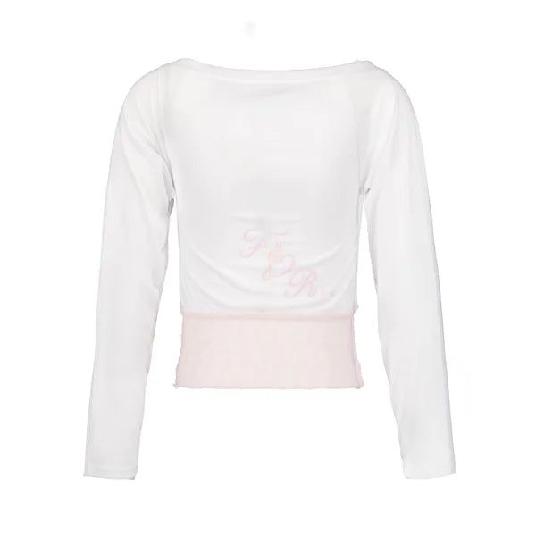 FOR YOU LACE TOP [WHITE]