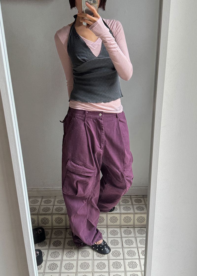 GARMENT CARGO WIDE PANTS