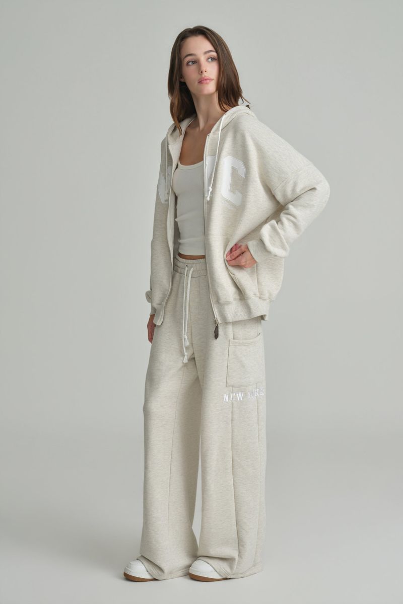 NYC sweatpants, Light Melange