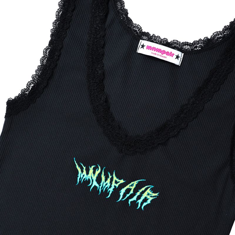 METAL LOGO TOP BLACK