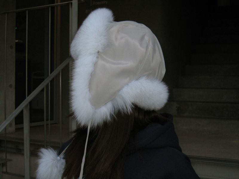 Fox fur hat
