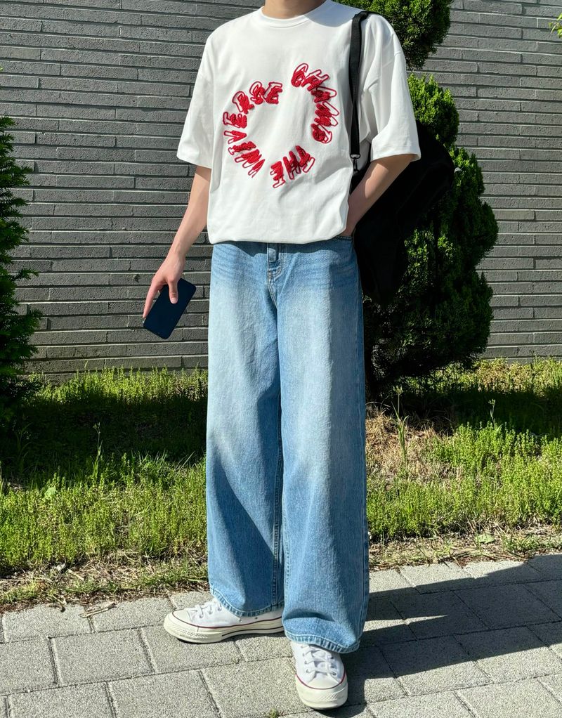 5088 Brushed light blue denim pants