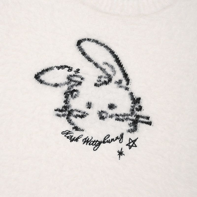 WITTY BUNNY JACQUARD KNIT [IVORY]
