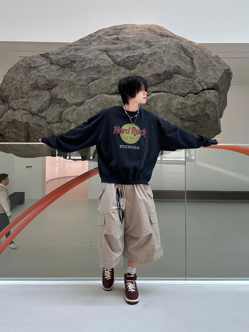 Amekaji Loose Cargo Pants 4C