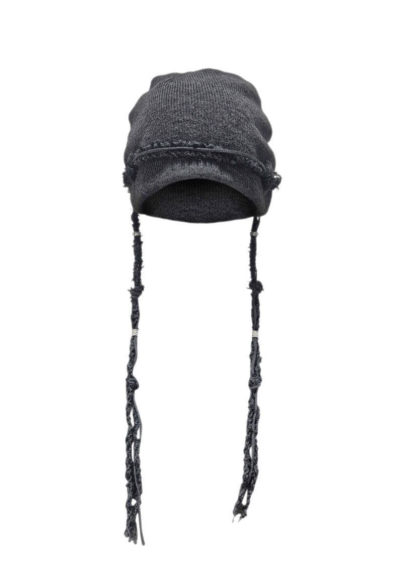 JUNGDO（ジョンド）の「 KNIT BRAID BEANIE . CHARCOAL（Hats）」