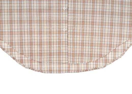 Coin Check Over Collar Shirt