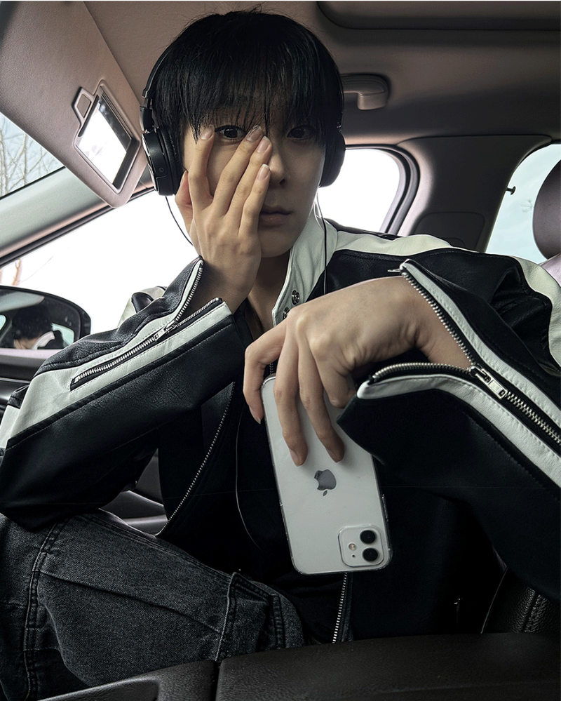 COSYHARU(コシハル)の「way leather biker jacket(Jackets/Outerwear)」