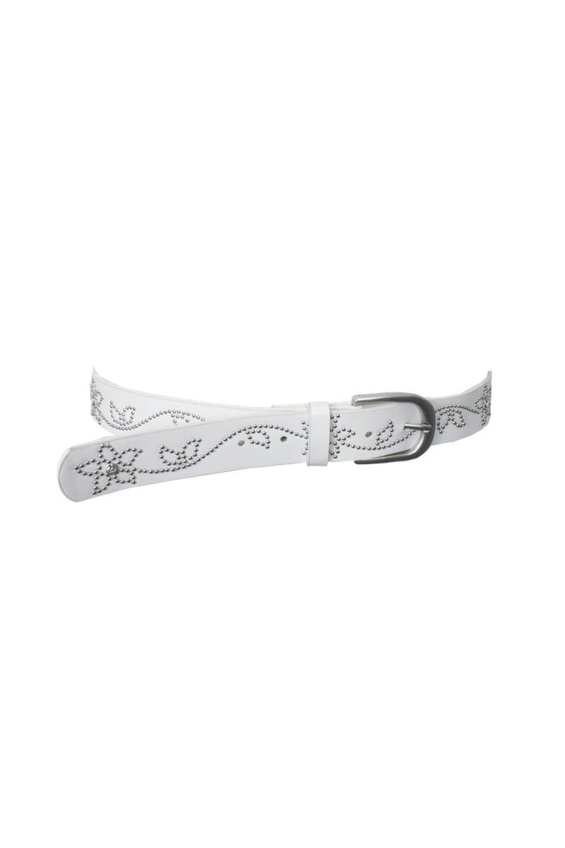 Flower cubic belt (Black,White)