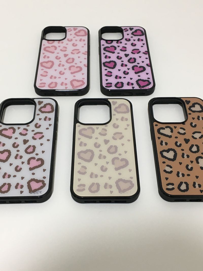 heart leopard (beige) case 