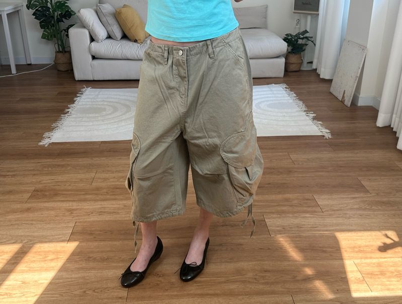 heart cargo bermuda shorts