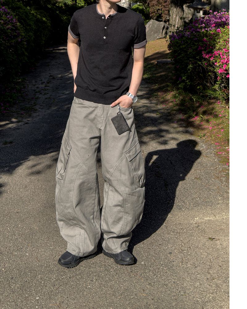 Raun Curved Cargo Wide Pants