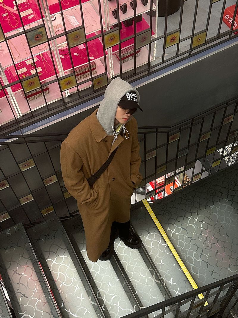 3 TAP Melton Essential Wool Coat (2color)