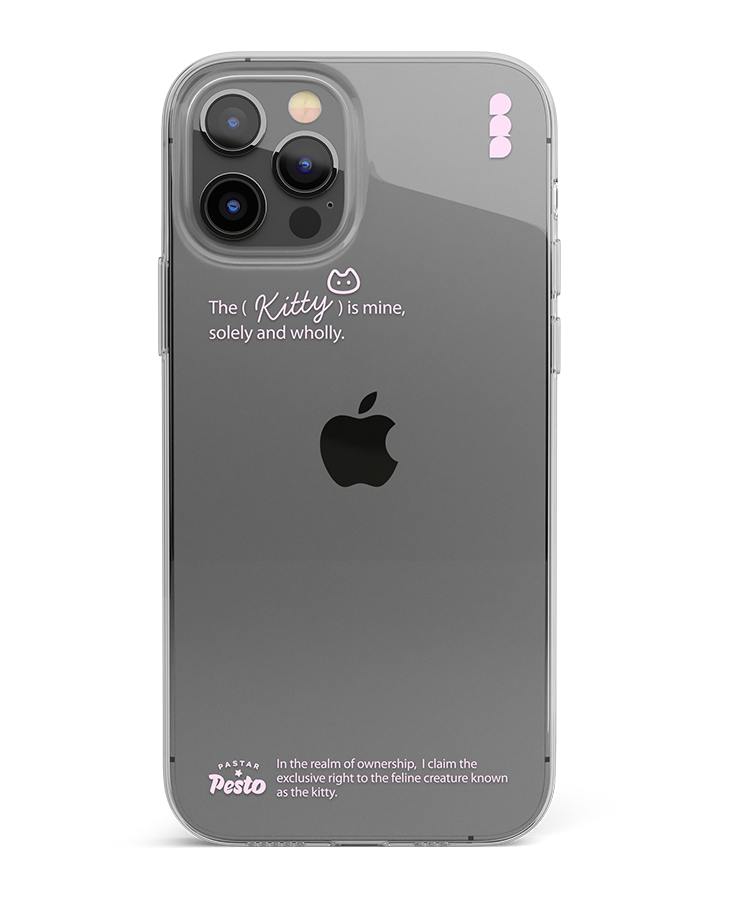 【MADE】Kitty is mine Jelly hard Phone case (2 color)