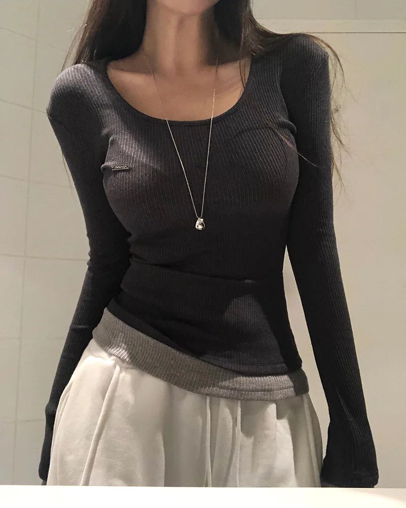 BEIDELLI（ベイデリー）の「[ORIGINAL] Dual-Layered Slim Long-Sleeve T-Shirt（Tops）」