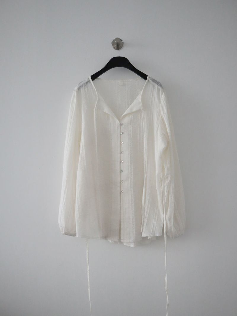 Ethnic strap V blouse