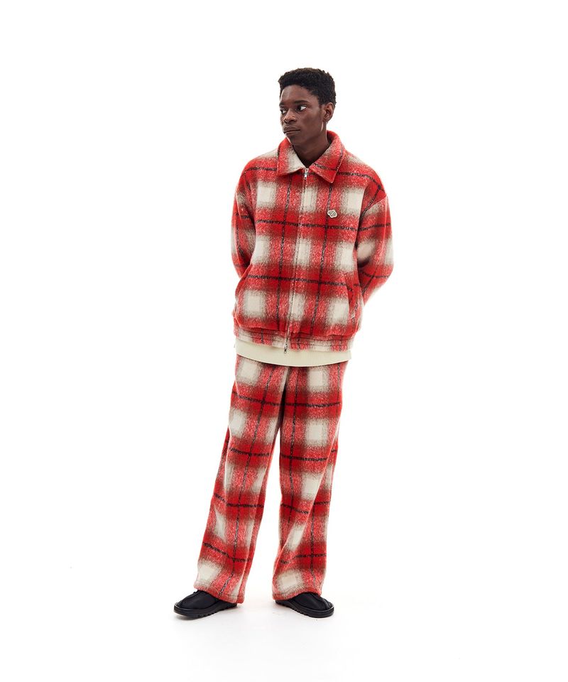 BRUSHED FLANNEL PANTS (RED)