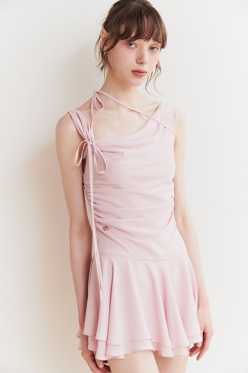 LILY FRILL DRESS pink