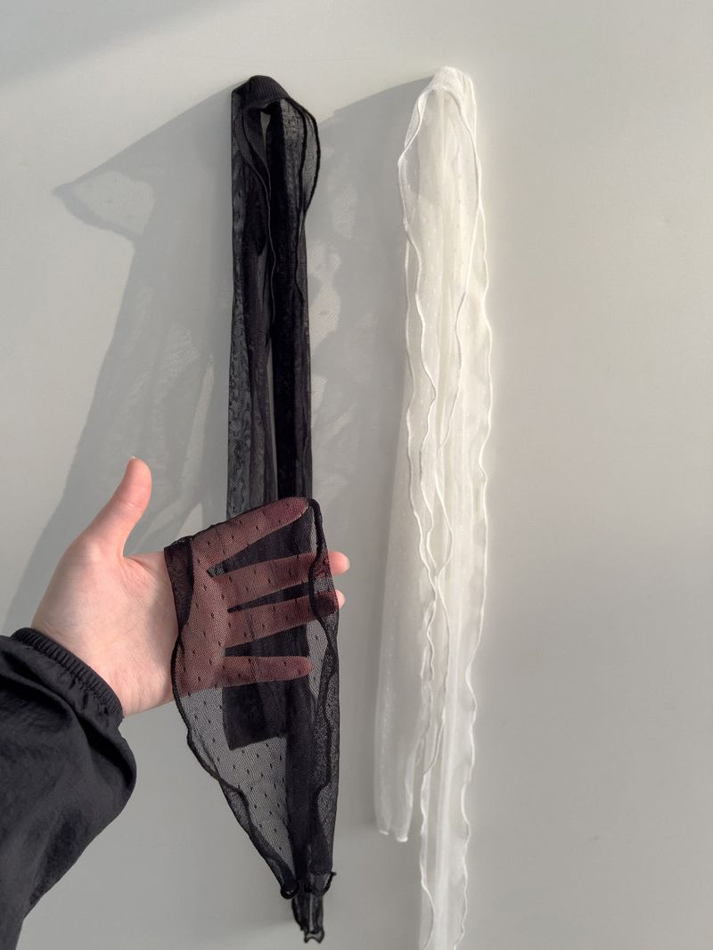 Dot Chiffon Long Muffler