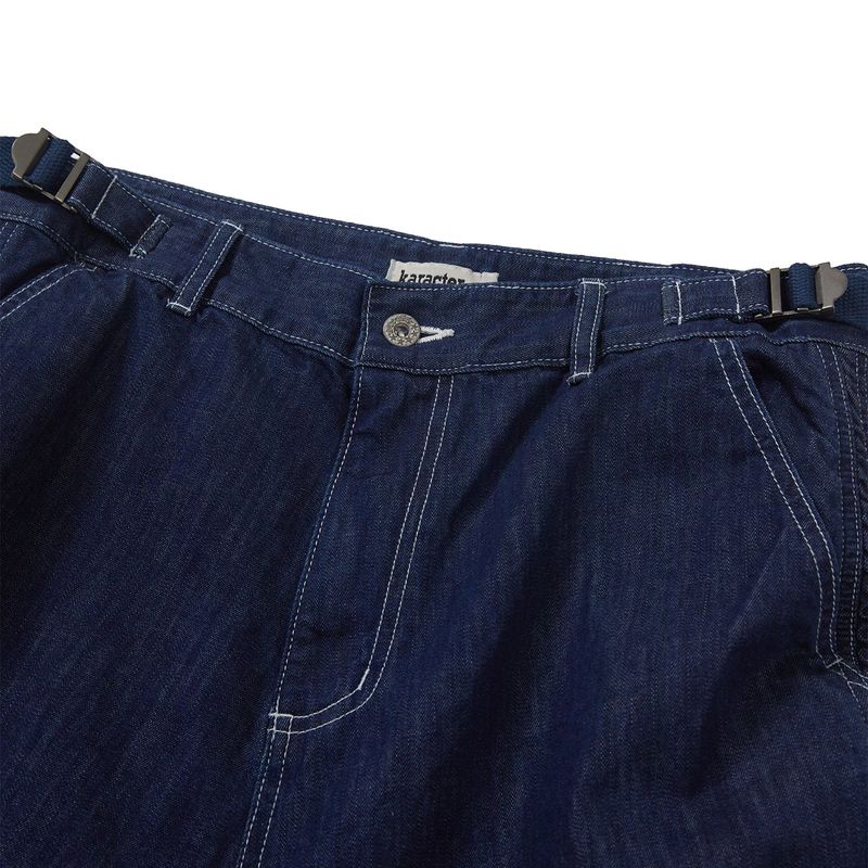 Built mild denim pants / Indigo