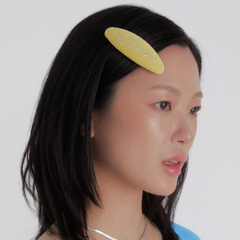 Eireve（エイレブ）の「LETTERING TERRY HAIR CLIP_YELLOW（Hair Accessories）」