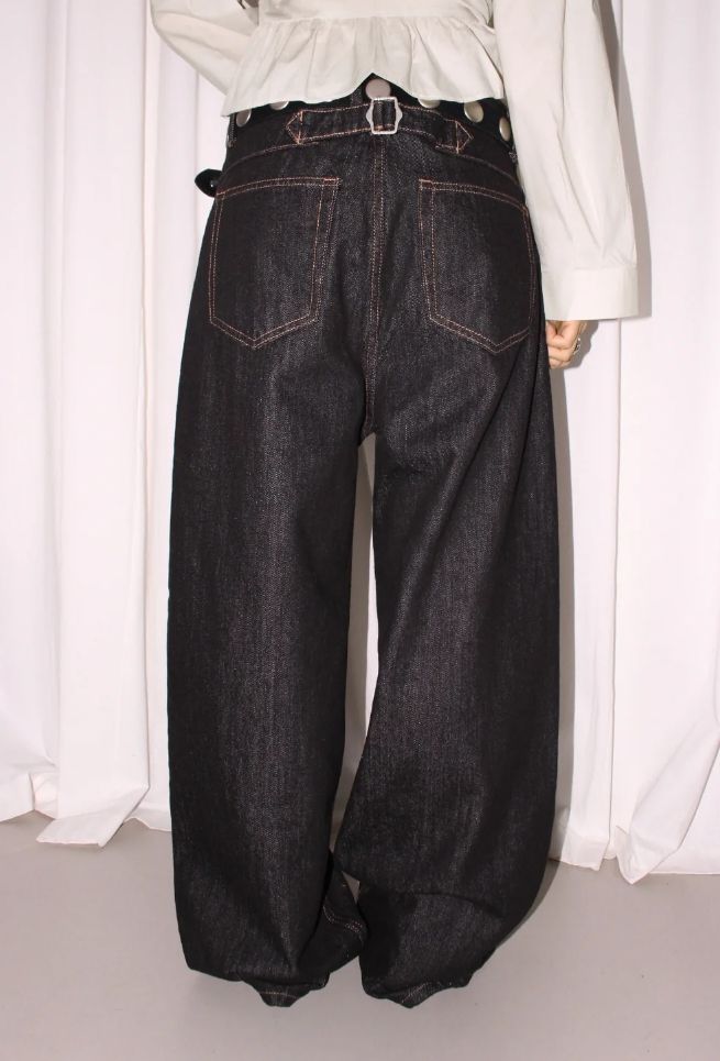 CINCH-BACK WIDE DENIM
