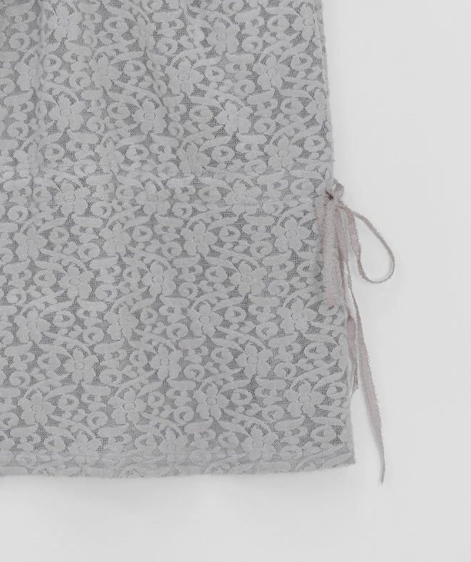 Liltas Flower See-Through Layered Sleeveless