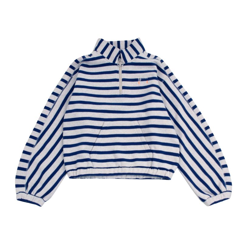SWITCH123（スウィッチワンツースリー）の「SWITCH - ブランク ストライプ MTM Tシャツ (女性用)_SYF8TS52BU（トップス）」